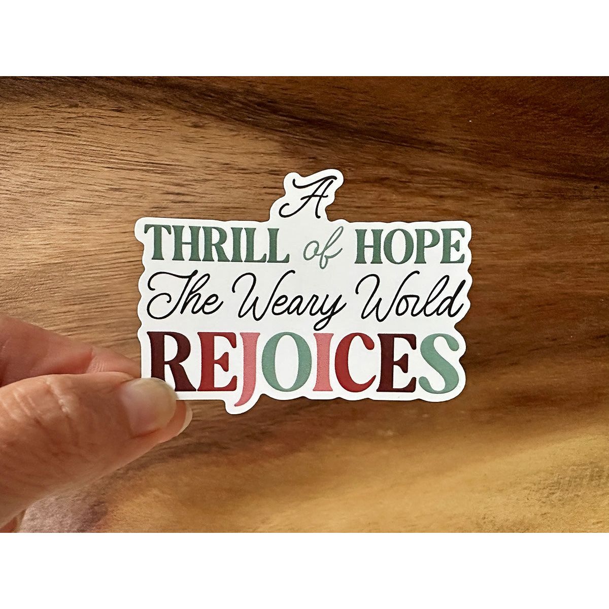 A Thrill of Hope | Christmas Sticker