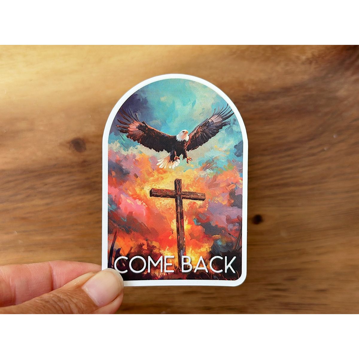 America, Come Back to the Cross | Christian Sticker