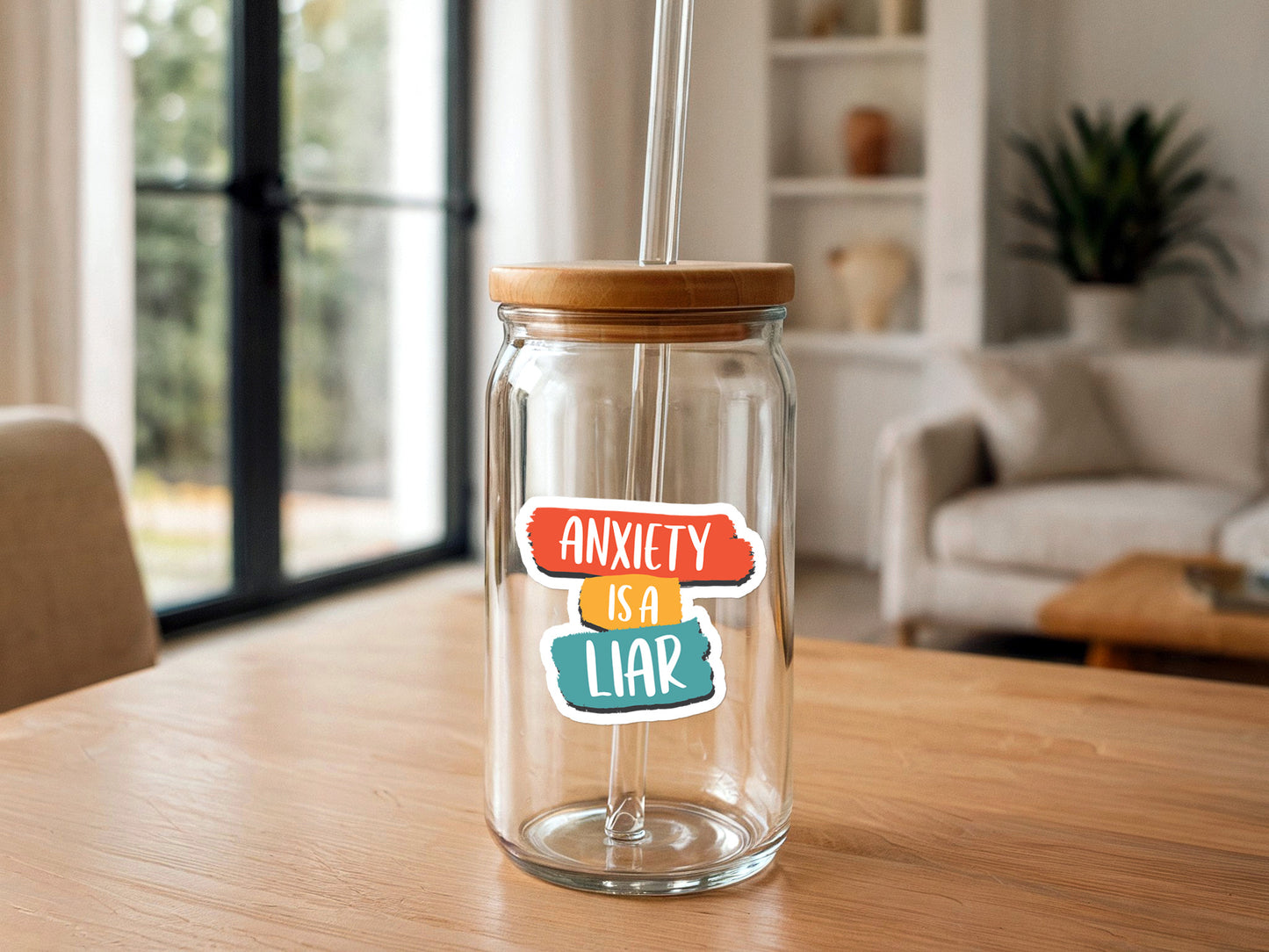 Anxiety Is a Liar | Vinyl Mental Health Sticker