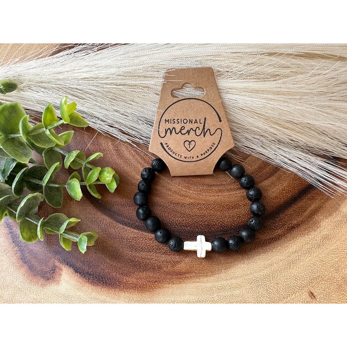 Cross Bracelet with Natural Stones | Many Color Options!