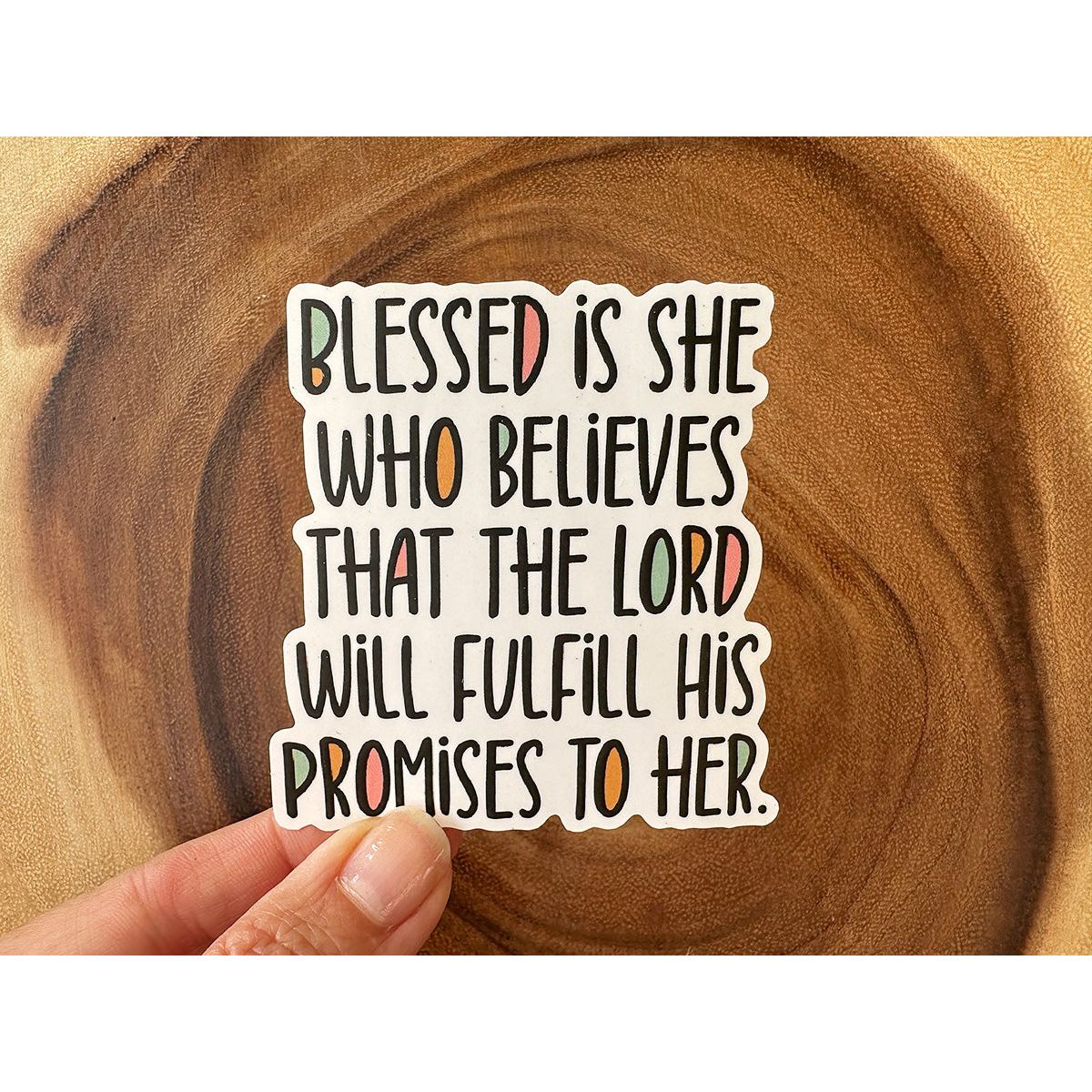 Blessed is She / God's Promises | Vinyl Christian Sticker