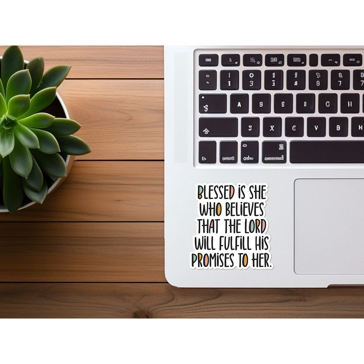 Blessed is She / God's Promises | Vinyl Christian Sticker