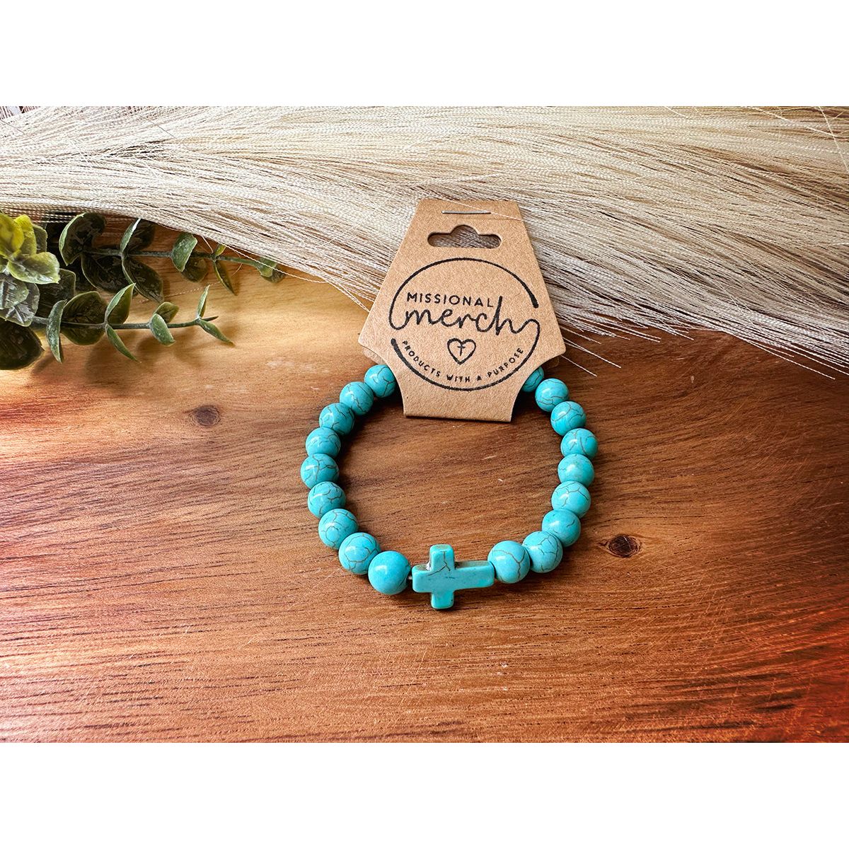 Cross Bracelet with Natural Stones | Many Color Options!