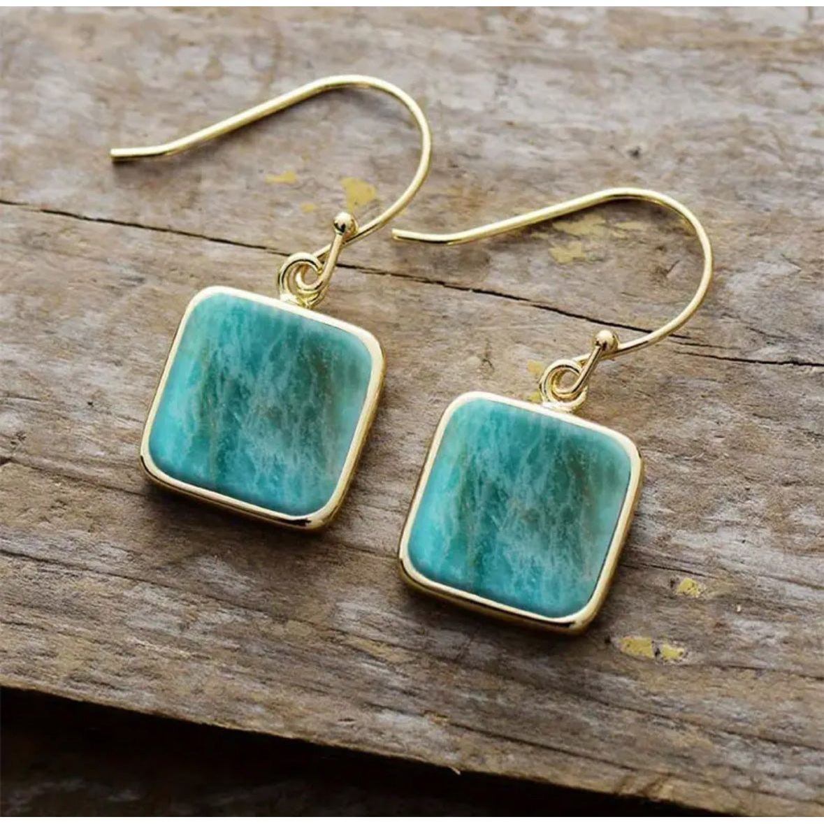 Dainty Turquoise Resin Earrings