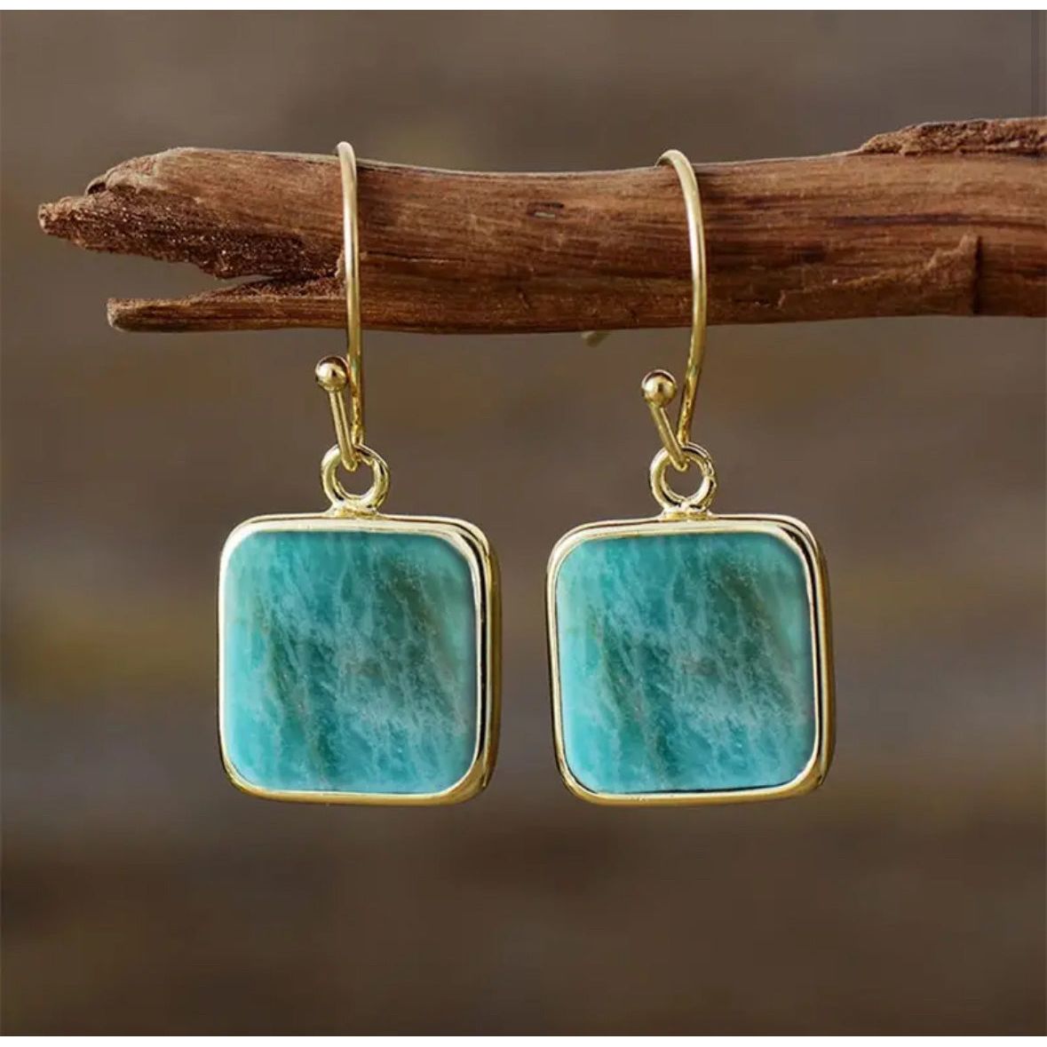 Dainty Turquoise Resin Earrings
