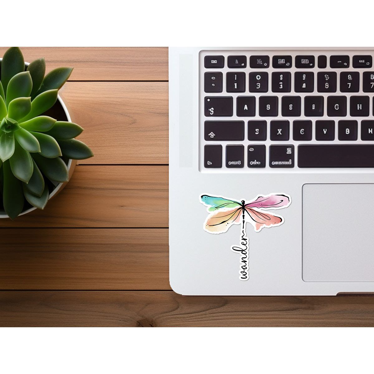 Wander Watercolor Dragonfly  | Vinyl Christian Sticker