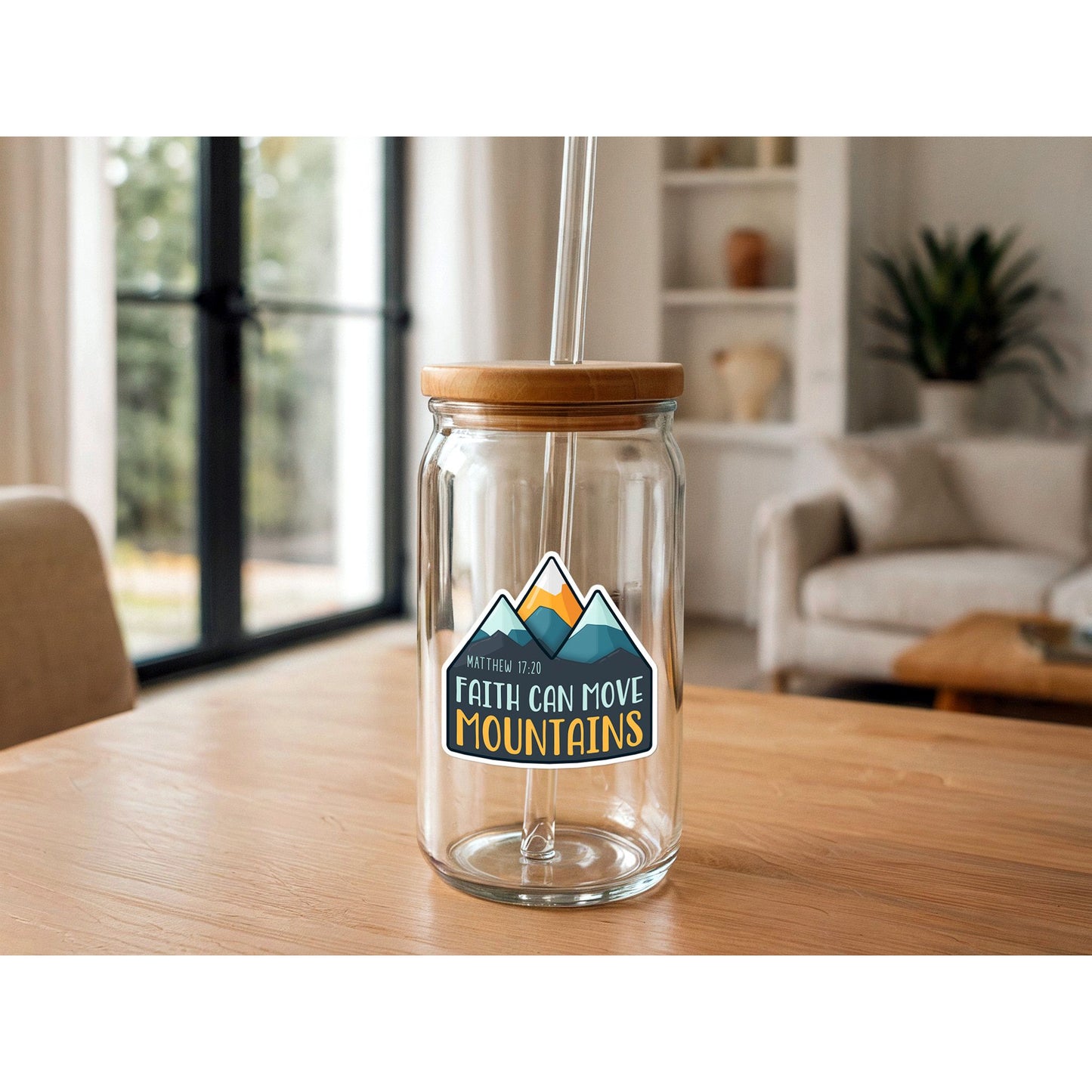 Faith Can Move Mountains | Vinyl Christian Sticker