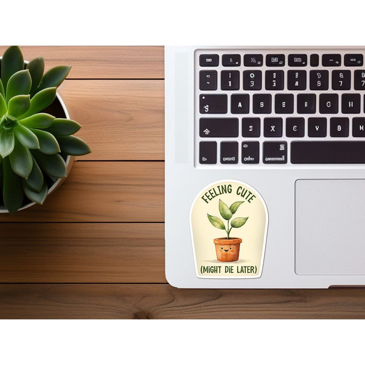 Feeling Cute, Might Die Later | Funny Plant Sticker | Plants