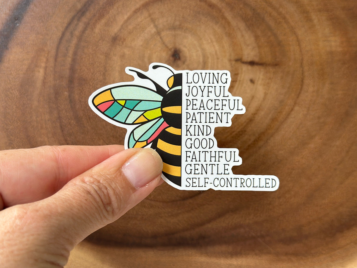 Fruits of the Spirit Christian Sticker | Bee Sticker