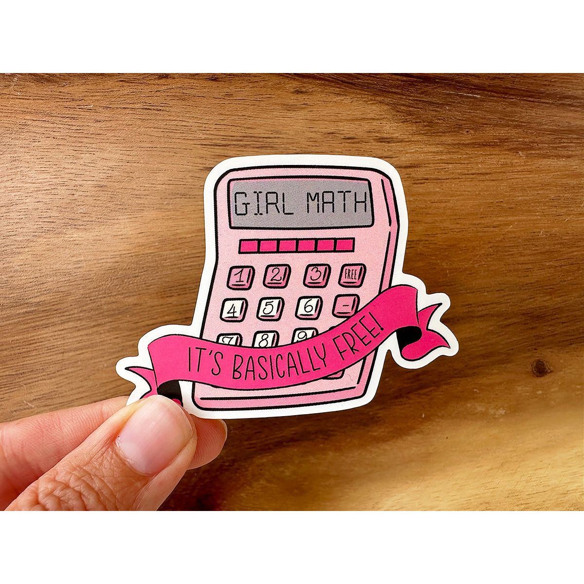 Girl Math Sticker | Funny Sticker | Cute Sticker for Females