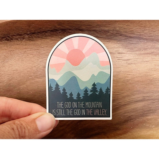Mountain and Valley | Christian Sticker