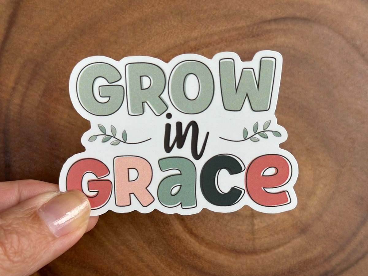 Grow in Grace | Christian Sticker