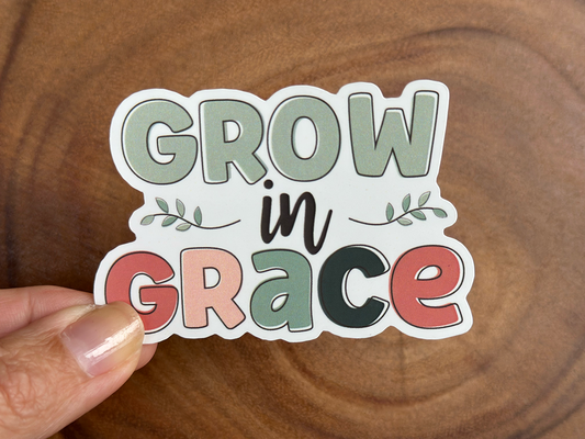 Grow in Grace | Christian Sticker