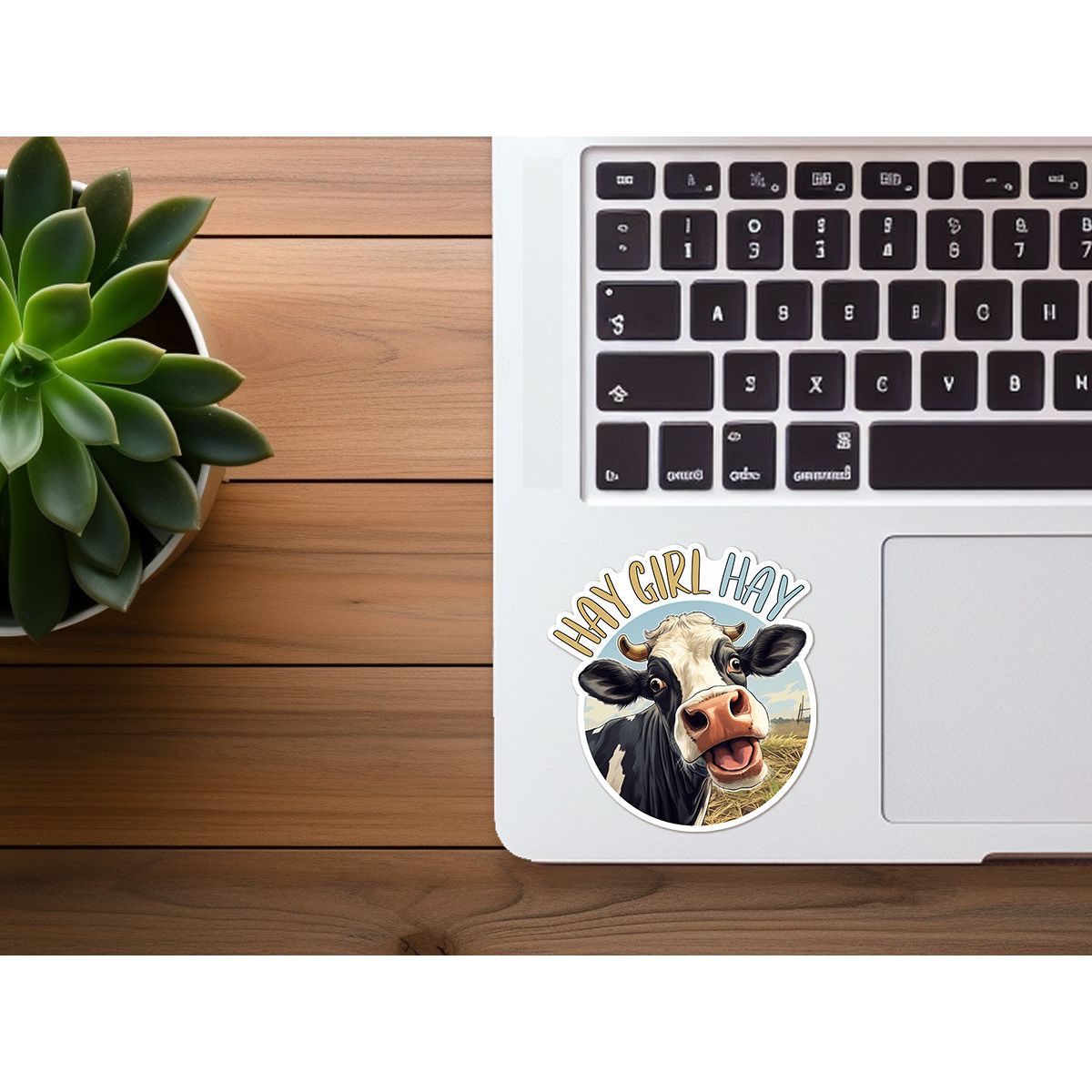 Hay Girl Hay | Funny Cow Sticker