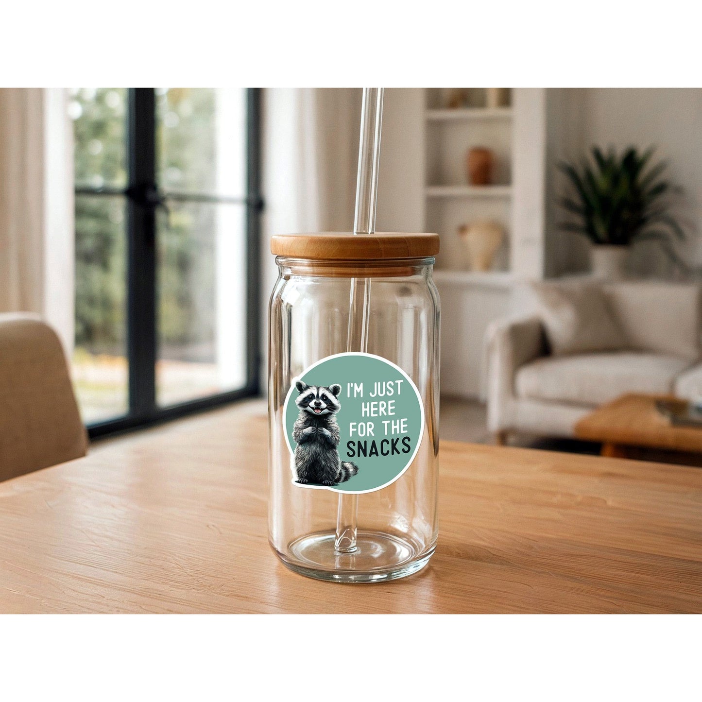 I'm Just Here For the Snacks - Funny Sticker