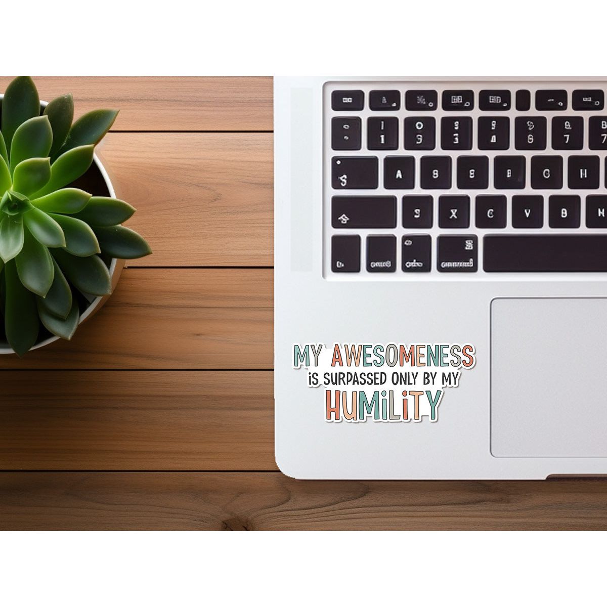 Funny Sticker | False Humility | Vinyl Christian Sticker