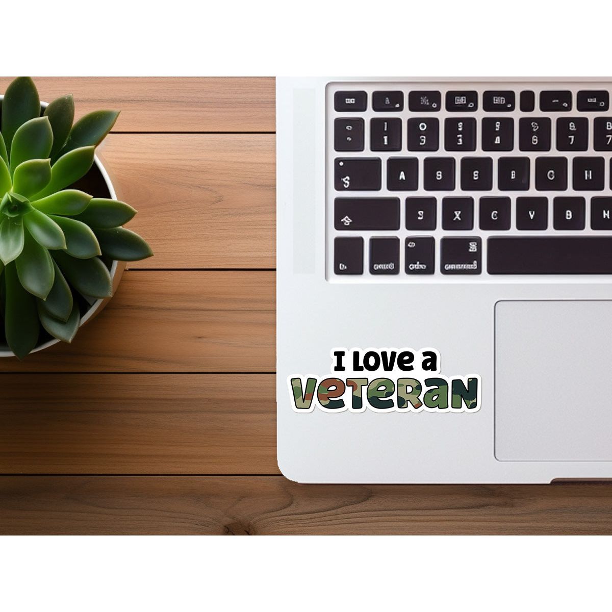 I Love a Veteran | Veteran Appreciation Sticker | America