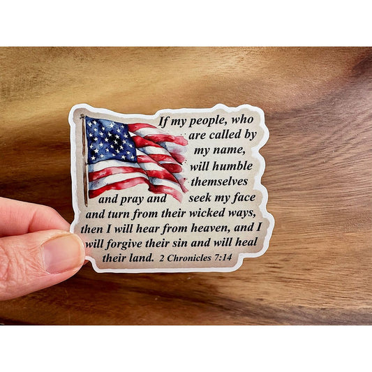 I Will Heal Their Land | Vinyl Christian Sticker