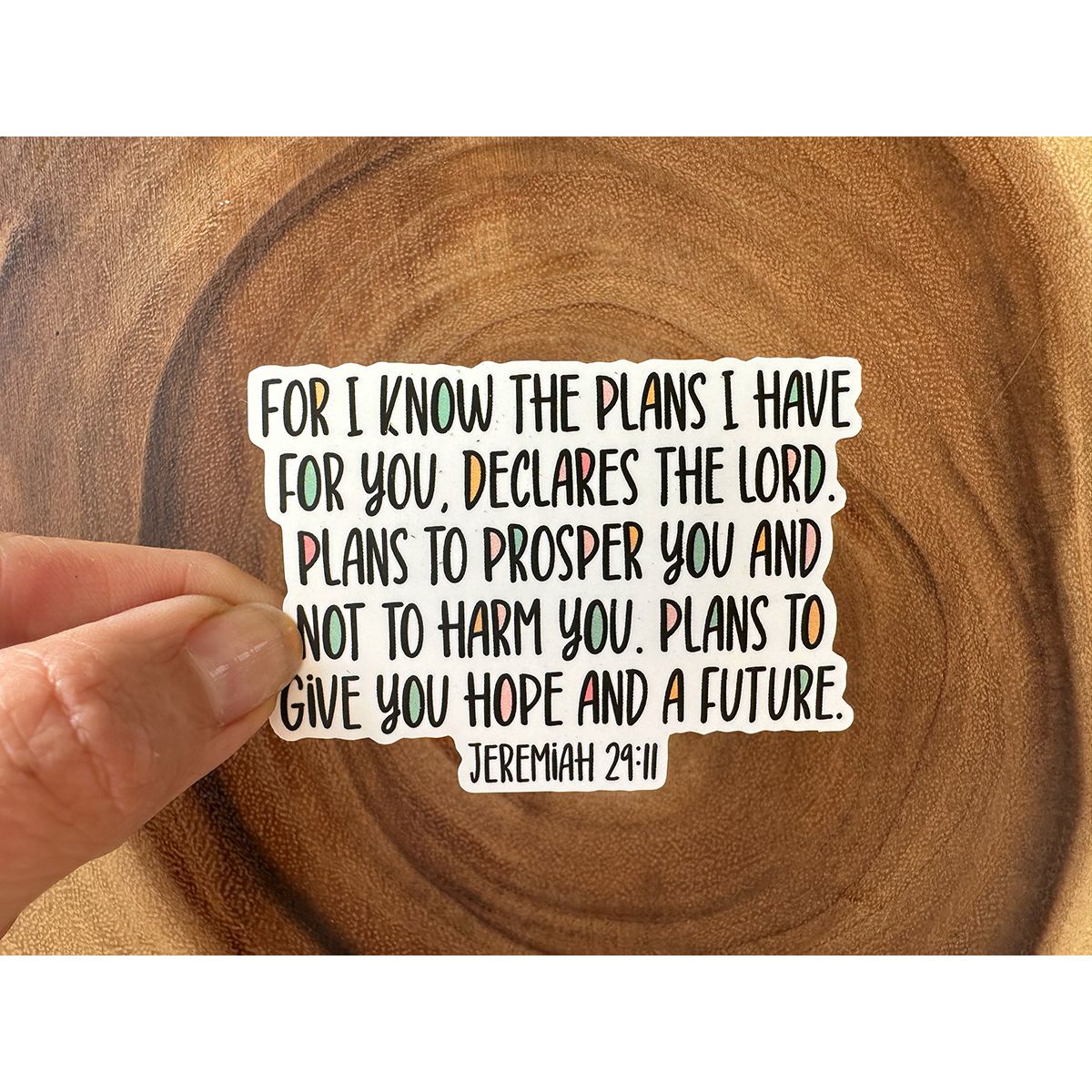 Jeremiah 29:11 | Scripture Sticker