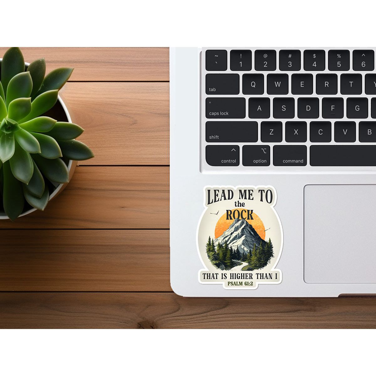 Lead Me to the Rock That Is Higher Than I | Christian Scripture Sticker