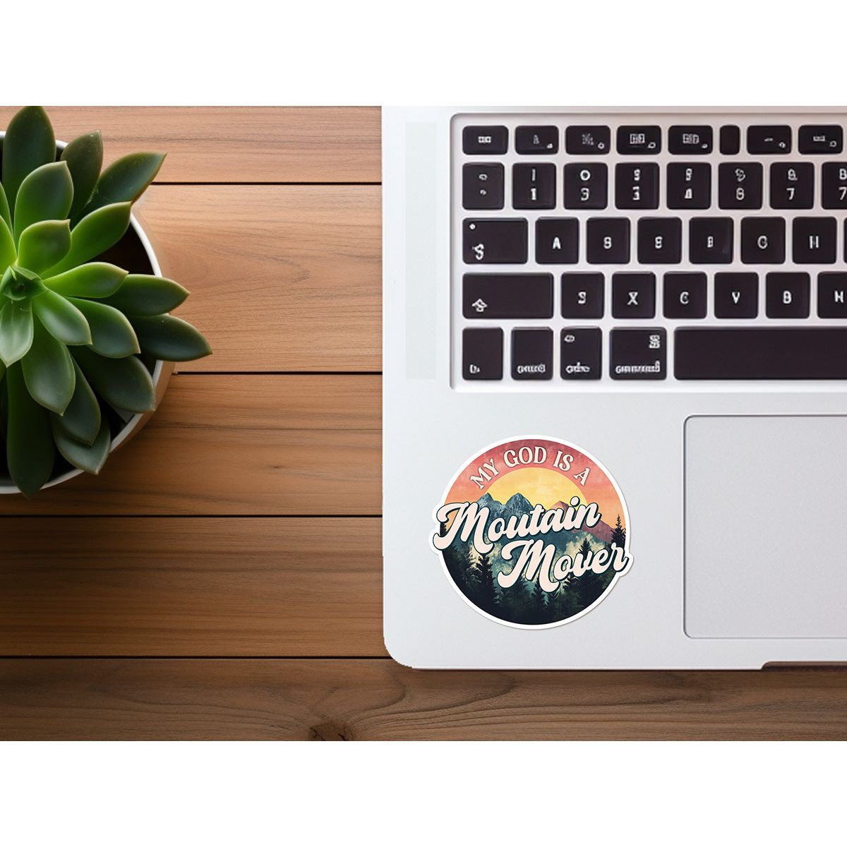 My God is a Mountain Mover | Christian Sticker