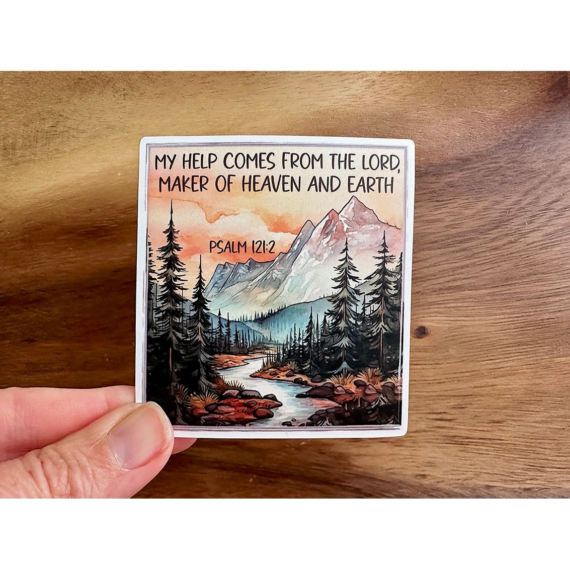My Help Comes From the Lord | Scripture Sticker