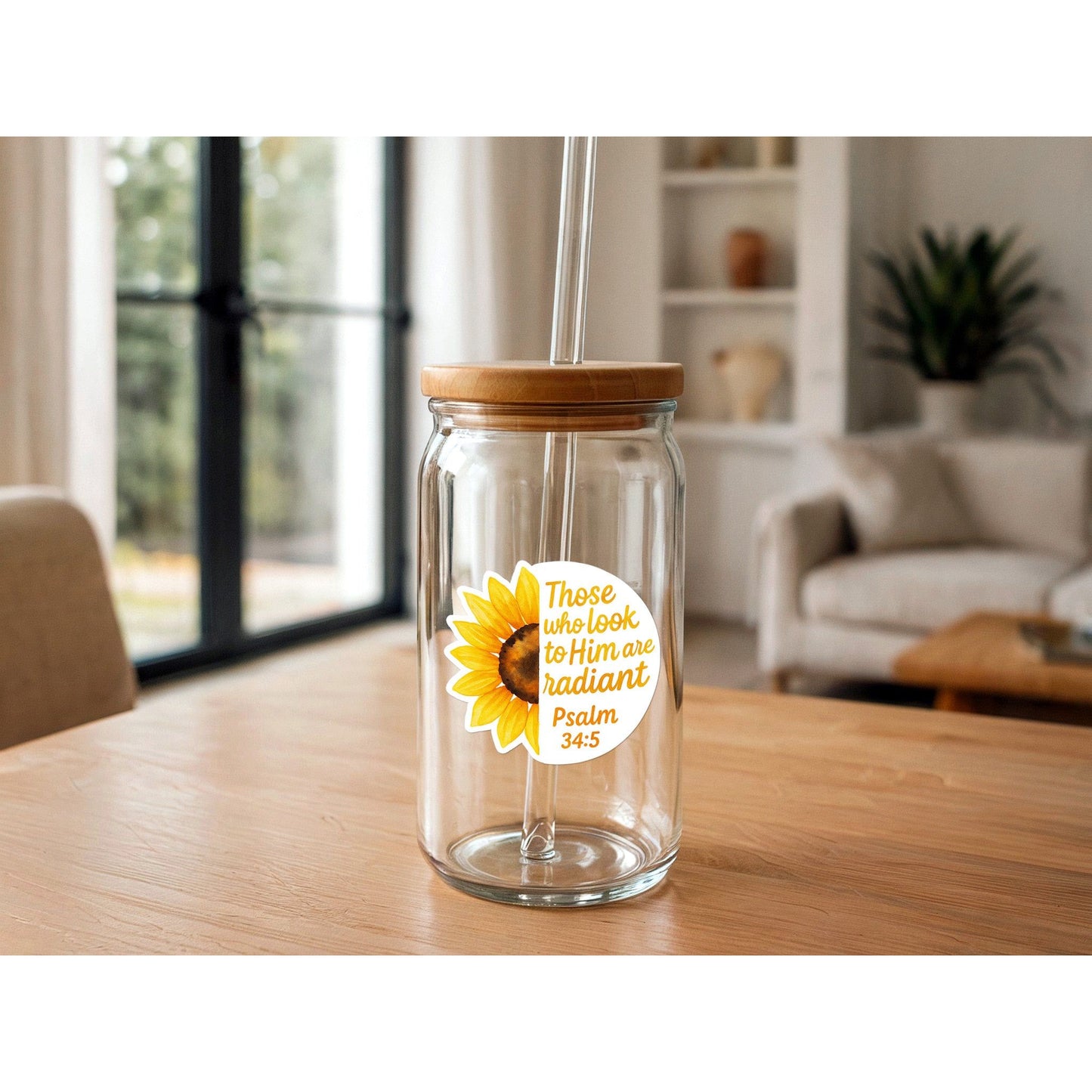 Radiant | Sunflower Sticker | Christian Sticker