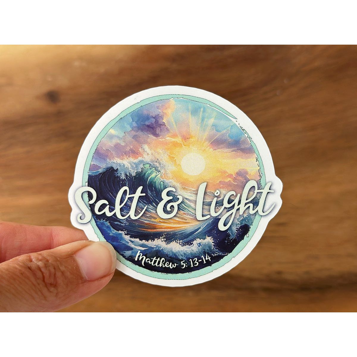 Salt & Light | Ocean-Themed Christian Sticker