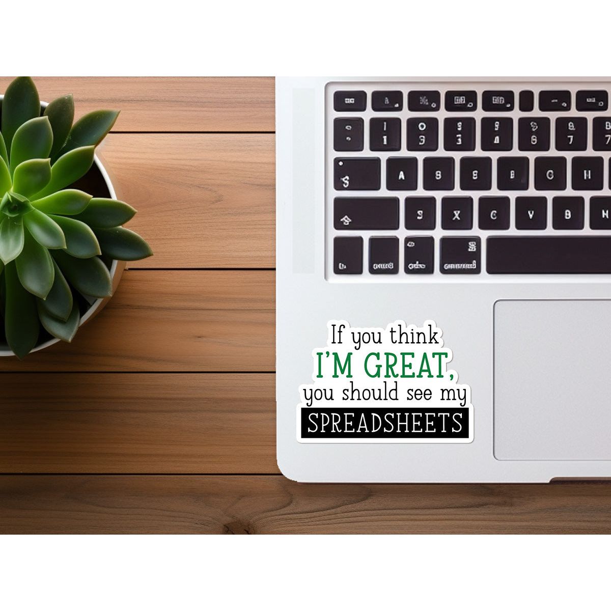 If You Think I'm Great, You Should See My Spreadsheets | Funny Sticker