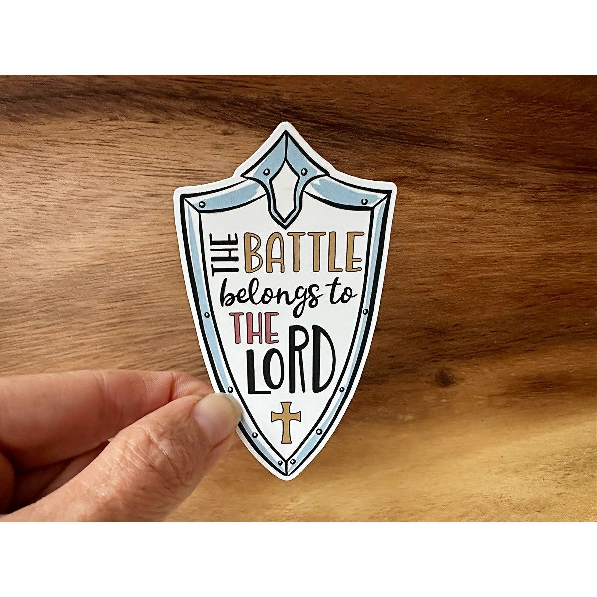 The Battle Belongs to the Lord | Vinyl Christian Sticker