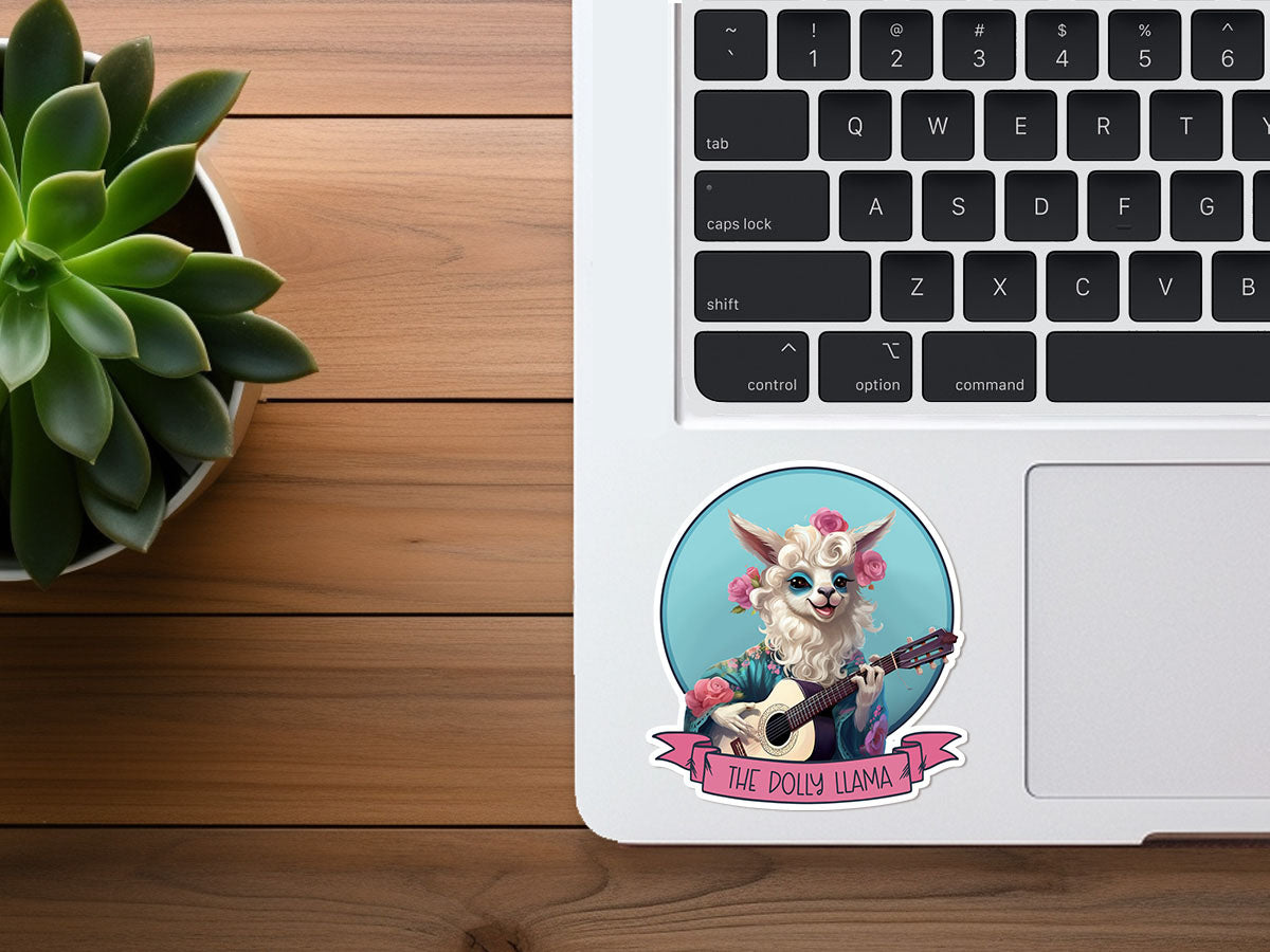 The Dolly Llama | Funny Vinyl Sticker