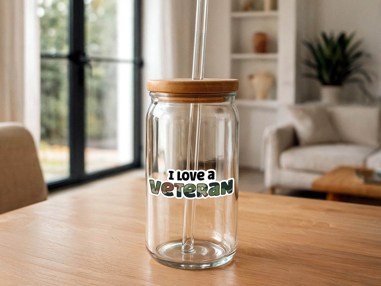 I Love a Veteran | Veteran Appreciation Sticker | America