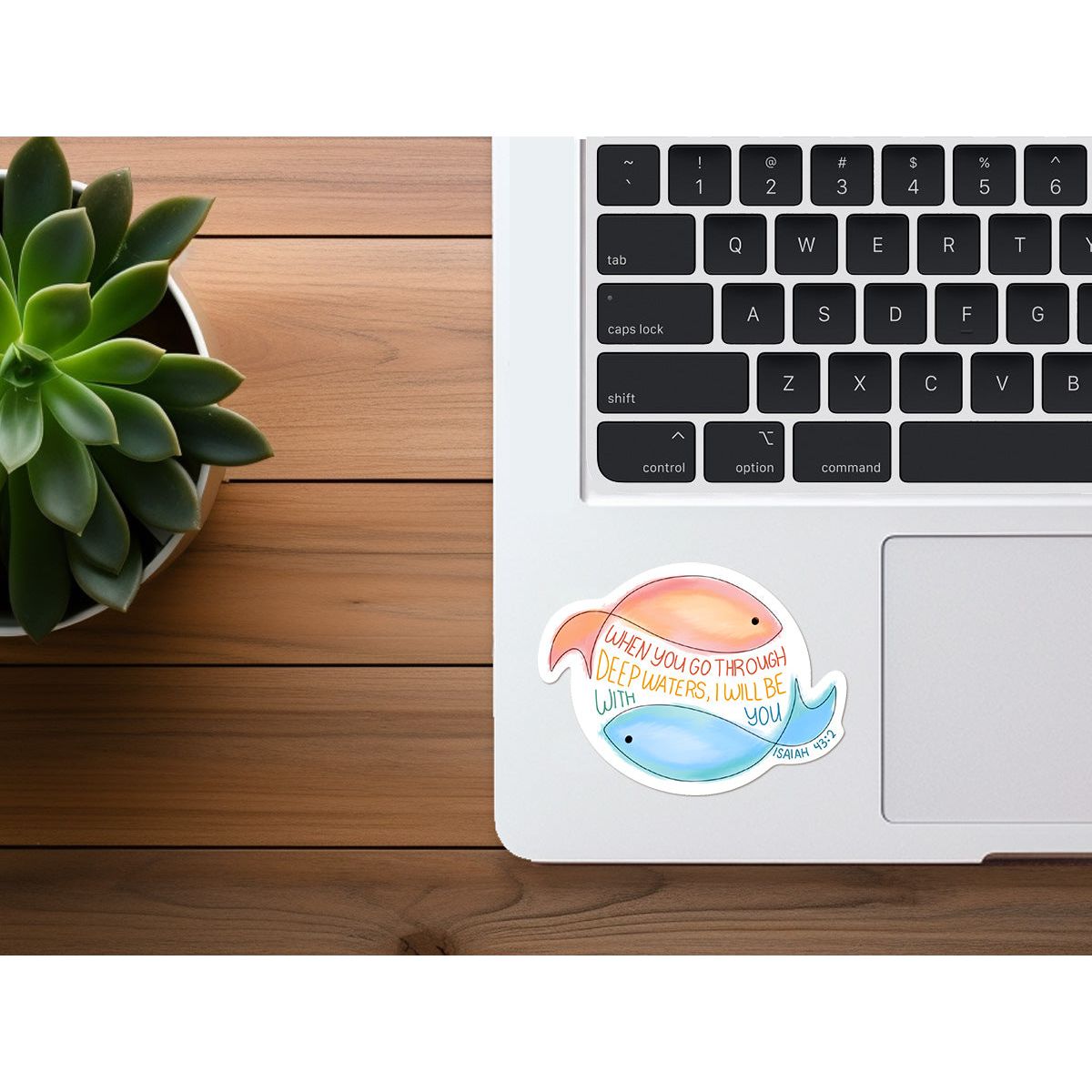 When You Pass Through The Waters | Isaiah 43:2 Sticker