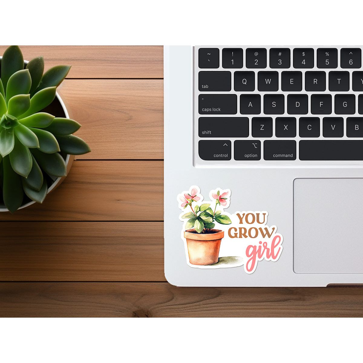 You Grow Girl | Cute Plant Sticker | Plants