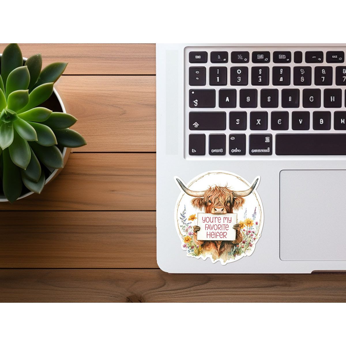 You're My Favorite Heifer | Highland Cow | Funny Sticker