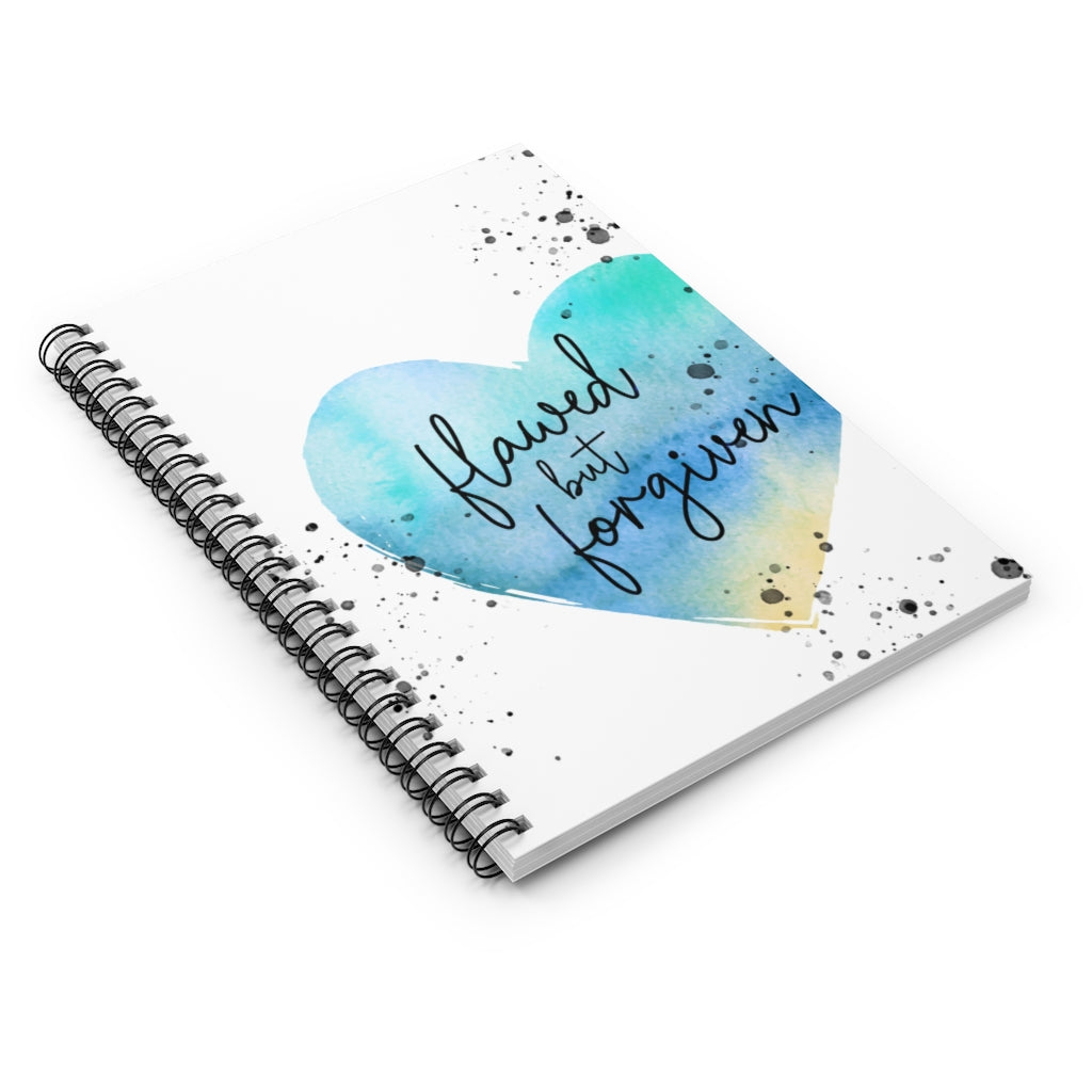 Flawed But Forgiven | Spiral Notebook
