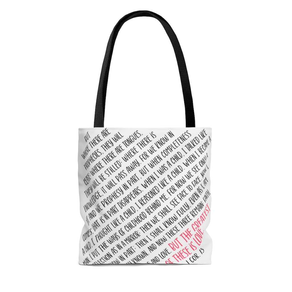 1 Corinthians 13 Love Tote Bag for Women