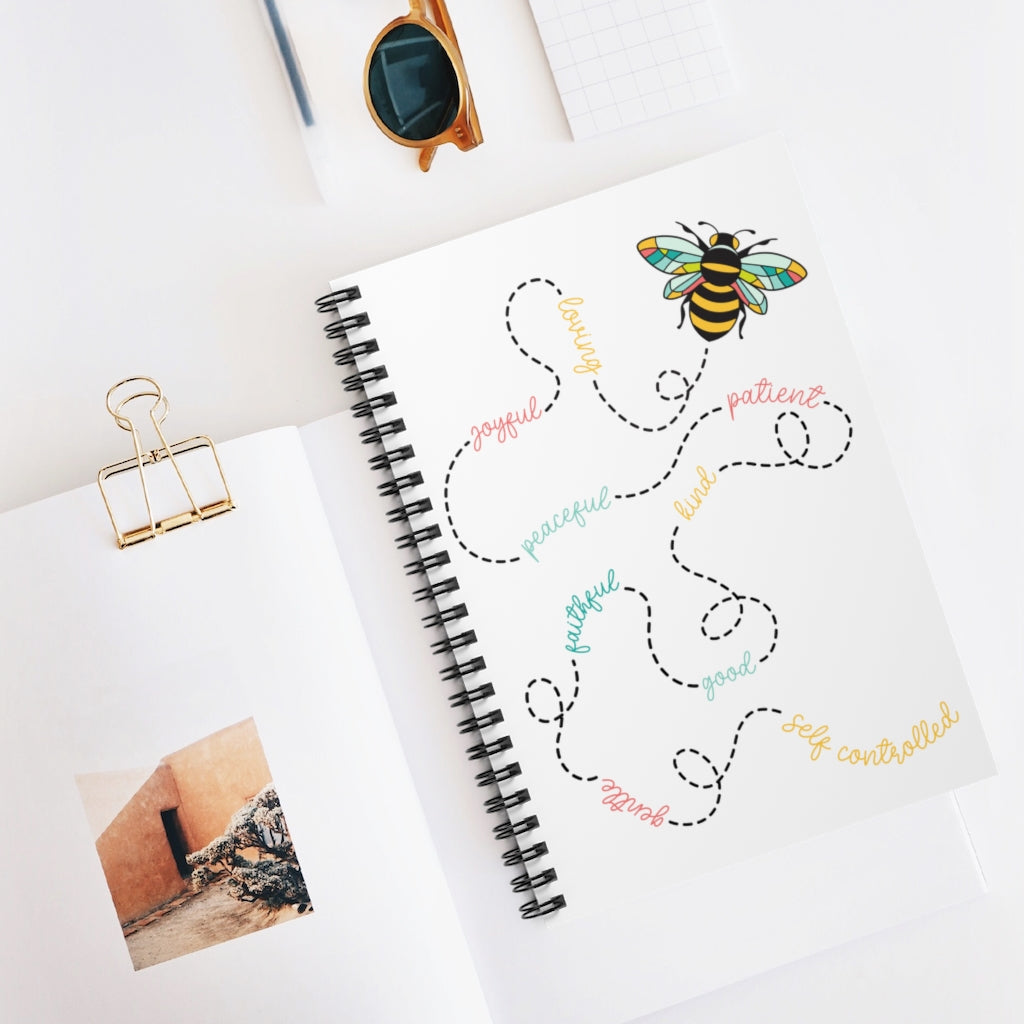 Fruits of the Spirit Bee Spiral Notebook