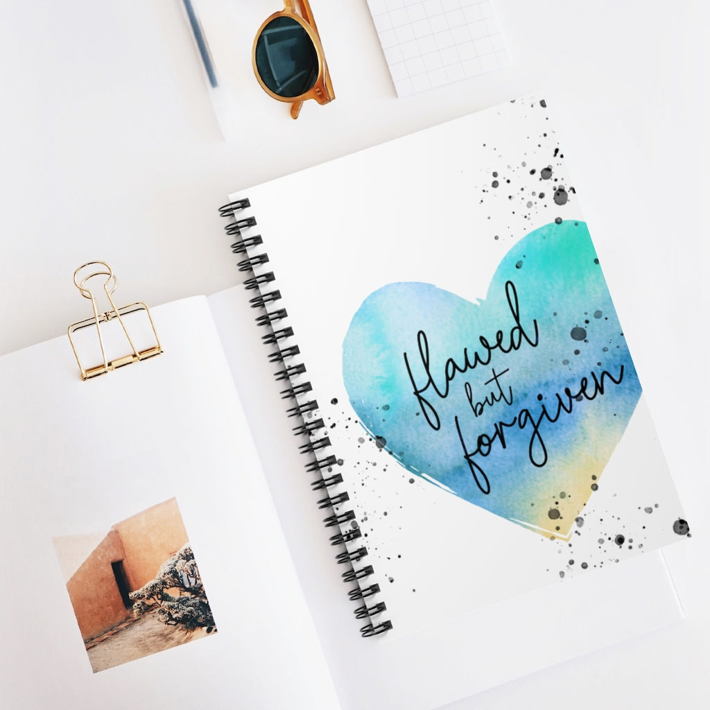 Flawed But Forgiven | Spiral Notebook