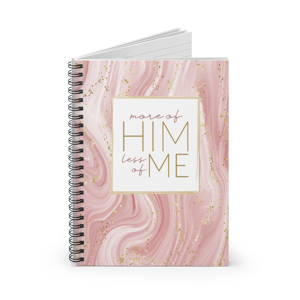 More of Him Less of Me Spiral Notebook
