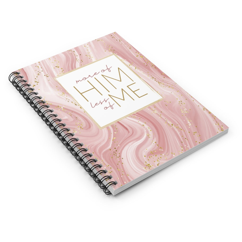 More of Him Less of Me Spiral Notebook