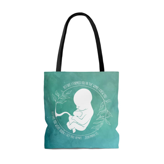 Jeremiah 1:5  | Pro-Life Tote Bag for Women