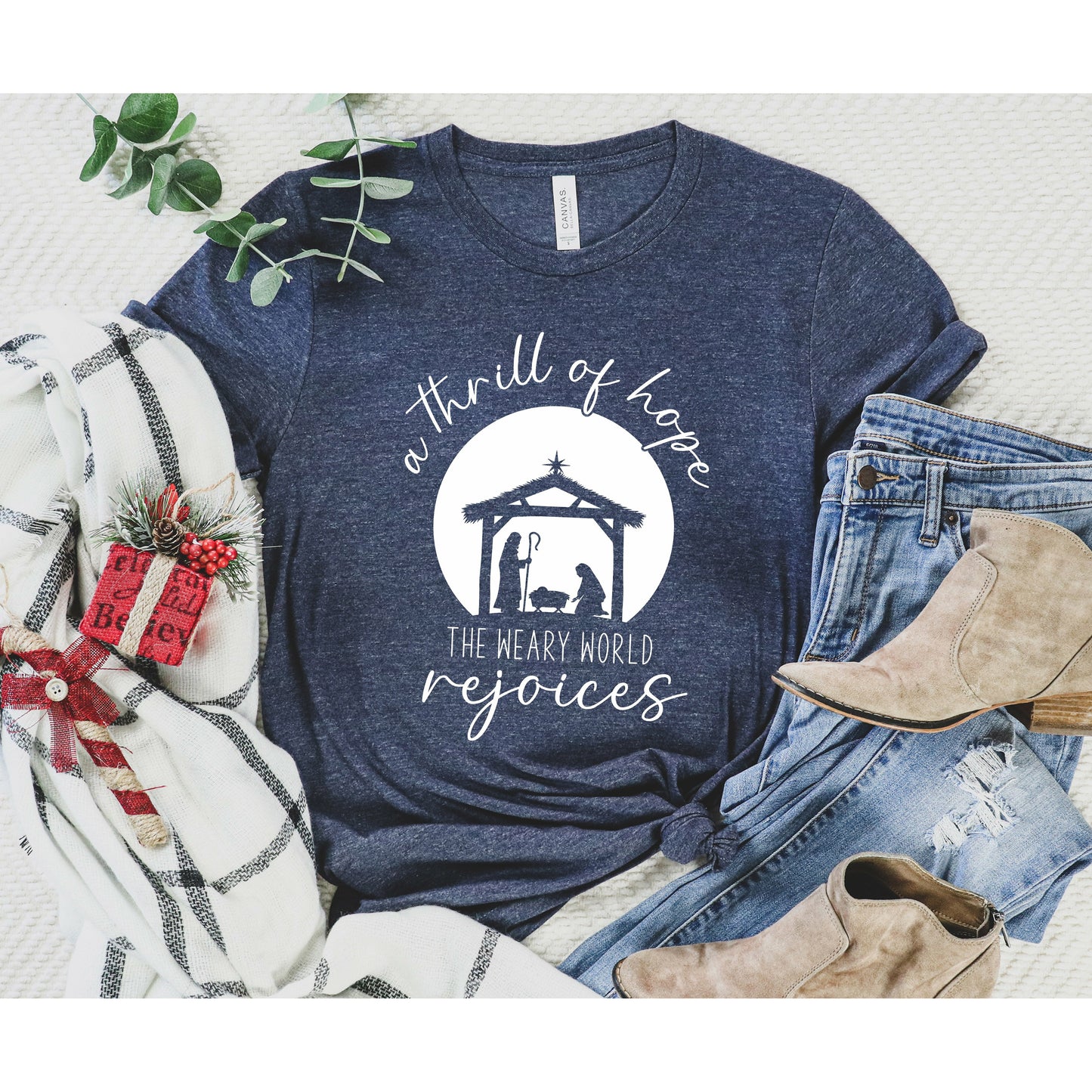 A Thrill of Hope | O Holy Night Short Sleeve Shirt
