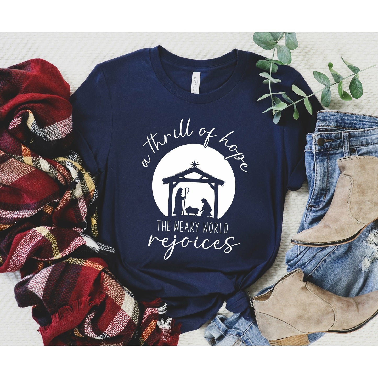 A Thrill of Hope | O Holy Night Short Sleeve Shirt