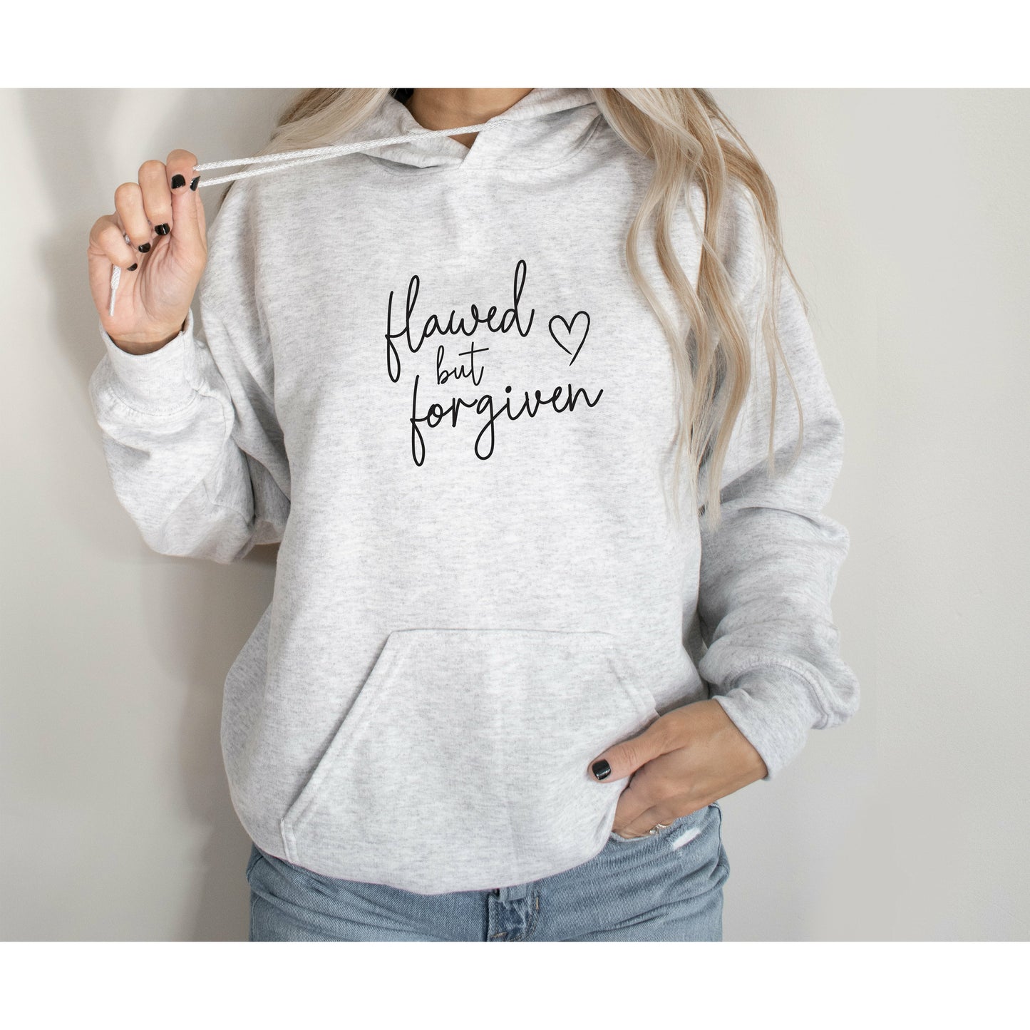 Flawed But Forgiven | Cozy Hoodie for Women