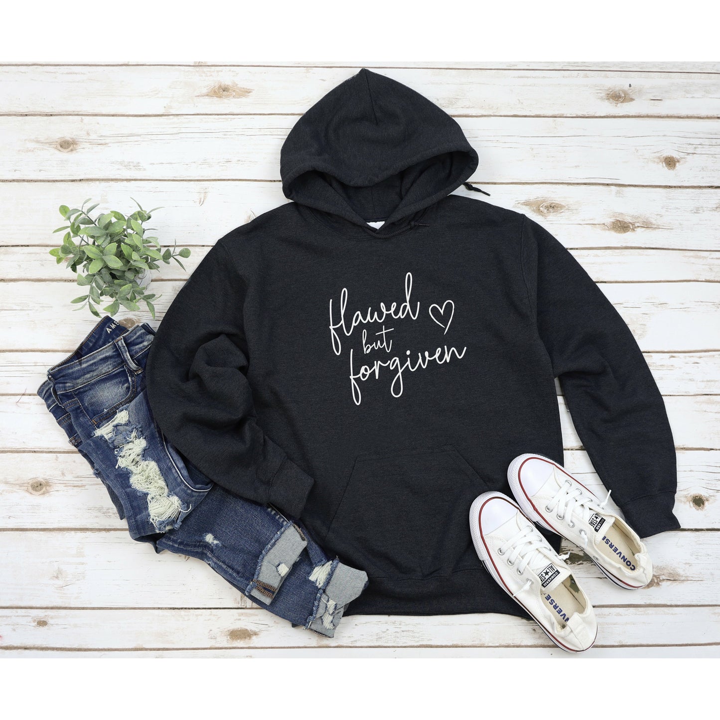 Flawed But Forgiven | Cozy Hoodie for Women