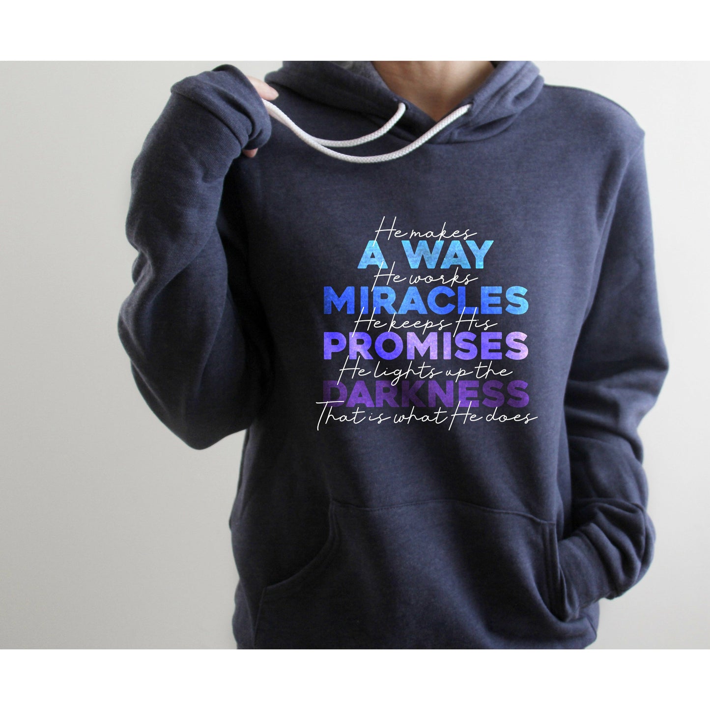 He Makes a Way | Premium Sponge Fleece Pullover Hoodie