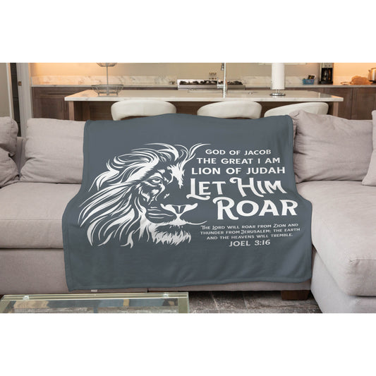Let Him Roar | Minky Blanket in 3 Sizes