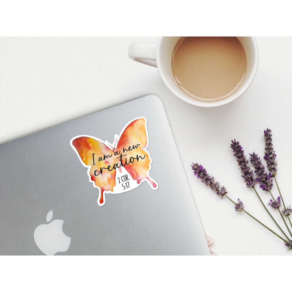 I Am a New Creation Butterfly | Vinyl Christian Sticker