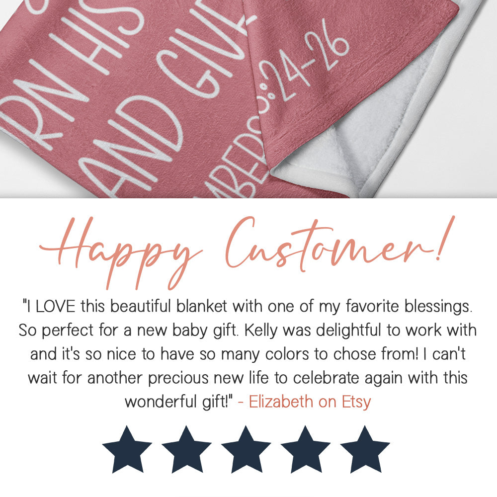 Minky Blessing Blanket | Makes a Great Gift!